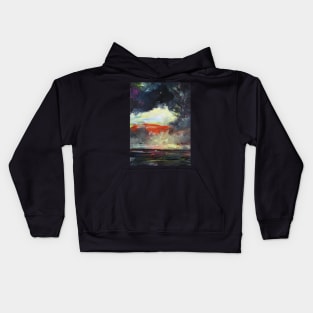 Abstract Landscape Lighthouse 220 Kids Hoodie